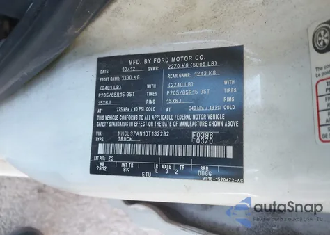 2013 Ford Transit Connect Xl from USA, damaged, VIN NM0LS7AN1DT132292